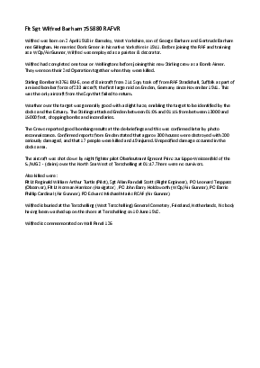 A preview of a PDF biography for Barham, Wilfred